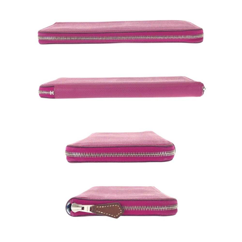HERMES Azap Long Silk In Rose Tyrien Pink Wallet with Silver Hardware, Veau E... - Picture 10 of 10